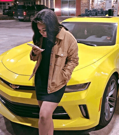 With Her Car